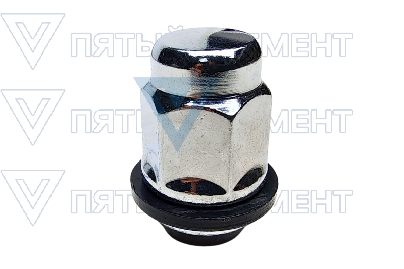 Гайка шпильки колеса хром.( Н-1)