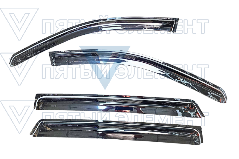 Ветровики хром.(SANTA FE)