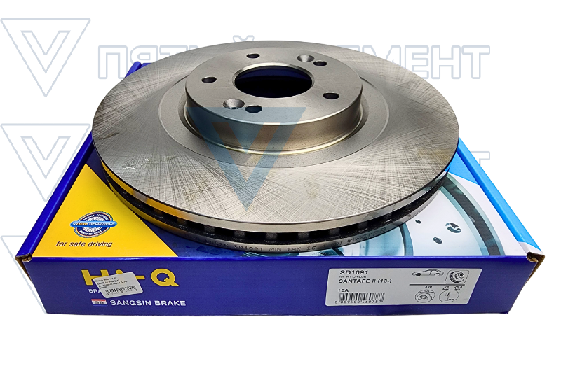 Диск тормоз.перед. 51712-2W000 (SANTA FE NEW 2012)