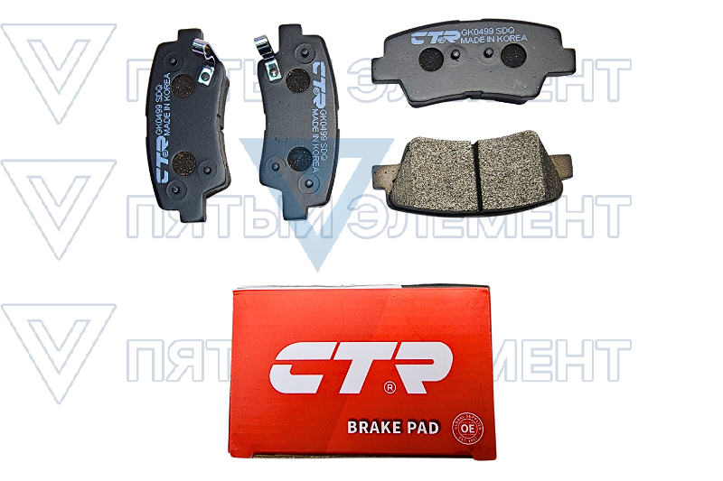 Колодки задние дисковые ACCENT-2011 58302-1RA30 CTR CKKH-45