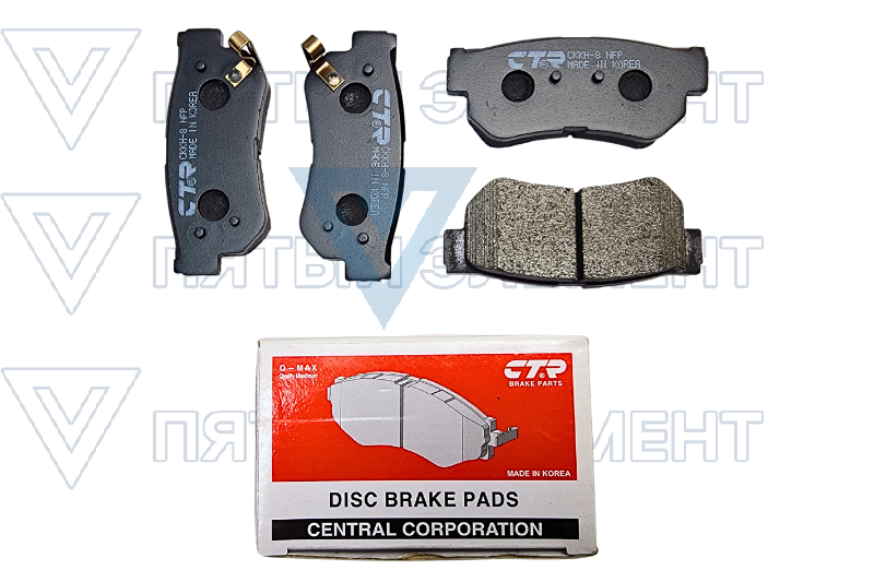 Колодки задние дисковые ELANTRA 2007 CTR CKKH-8