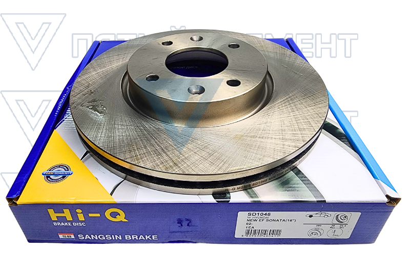 Диск тормоз.перед.R16 51712-3D300 (SONATA EF)