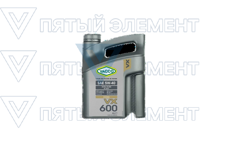 VX 600 5W40 4L (YACCO)