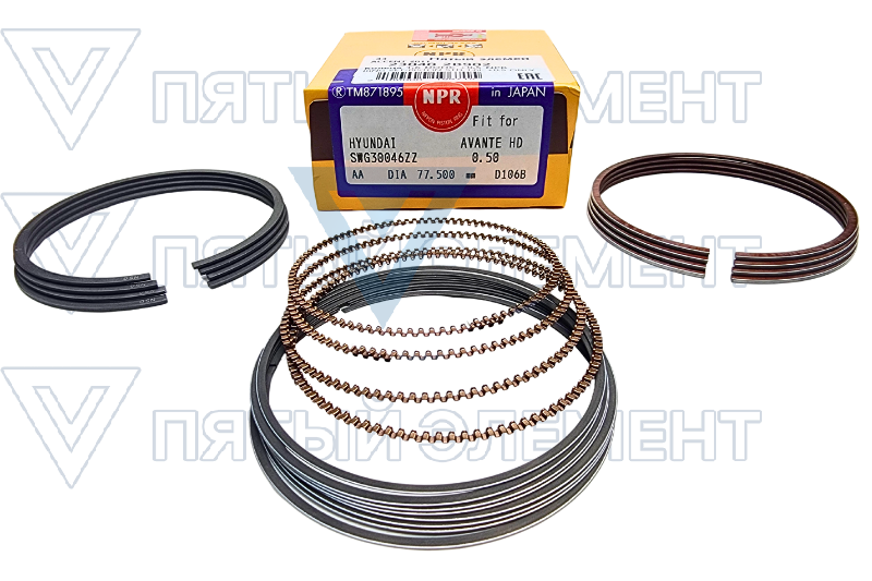Кольца 1,6 DOHC +0,5 NPR (ACCENT 2011)
