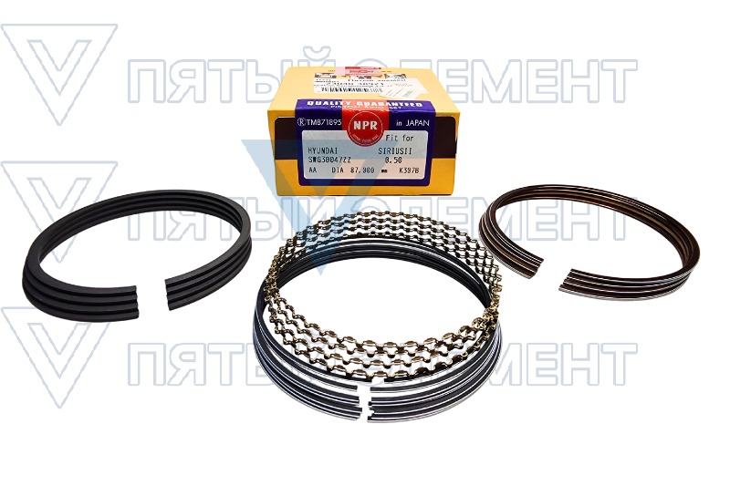 Кольца бензиновые 2,4 +0,5 (SANTA FE)