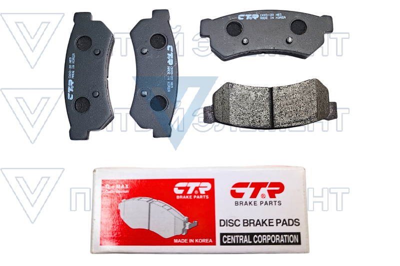 Колодки задние дисковые LACETTI CTR CKKD-20