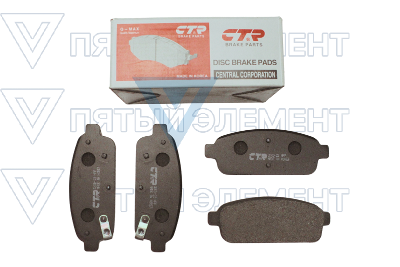 Колодки задние дисковые Chevrolet CRUZE CTR CKKD-22