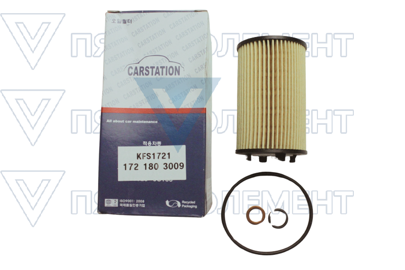 Фильтр масленый 2,3L бенз.1721803009 CARSTATION KFS1721 (ACTYON 2012)