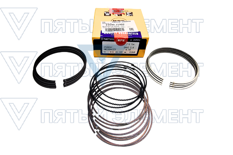 Кольца 2,0 DOHC +0,5 газов.(SONATA VI)