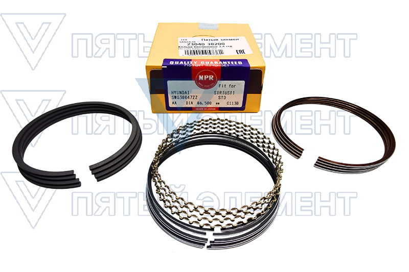 Кольца бензиновые 2,4 стд (SANTA FE)
